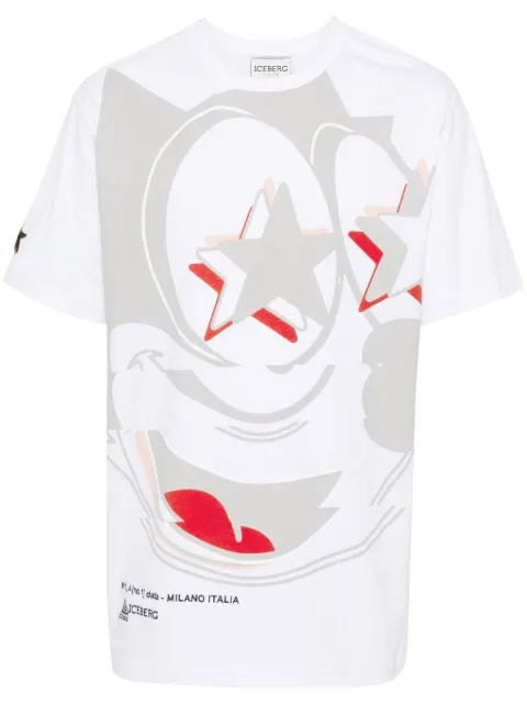 Iceberg Felix the Cat cotton T-shirt White F02D6327
