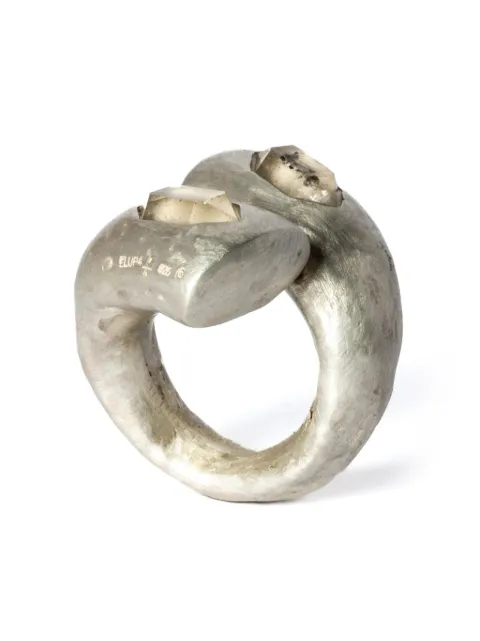 Parts of Four Big Twisted Druid diamond ring Silver E170113MAHER