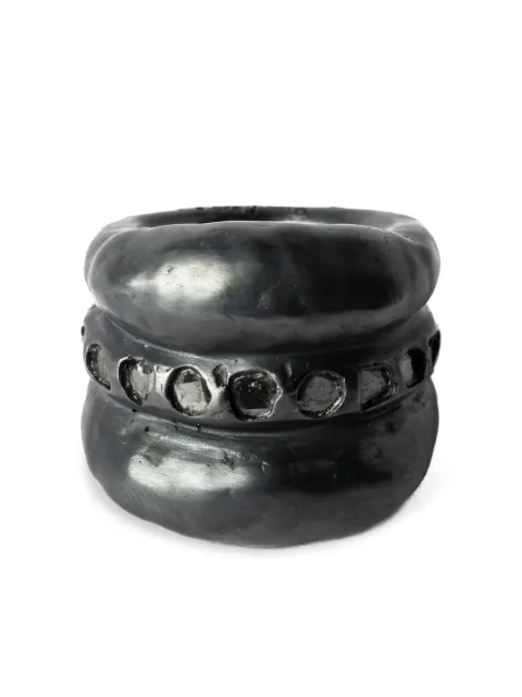 Parts of Four Stack sterling-silver diamond ring Black E15019KADIA