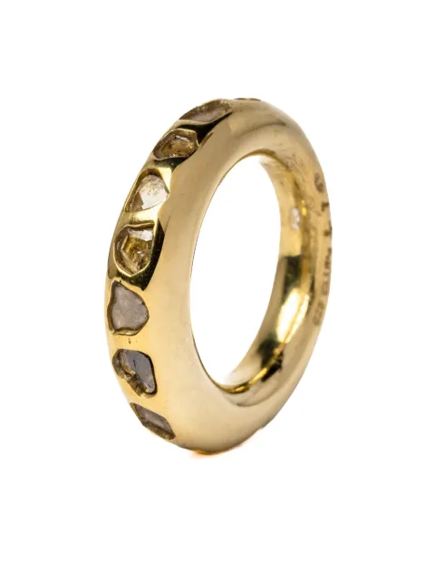 Parts of Four Spacer sterling-silver diamond ring Gold E22011YGADIA