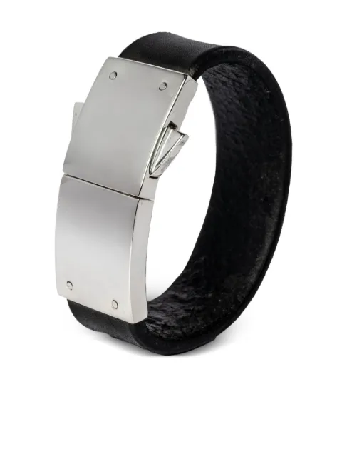 Parts of Four Box Lock leather bracelet Black 11131BLKPA