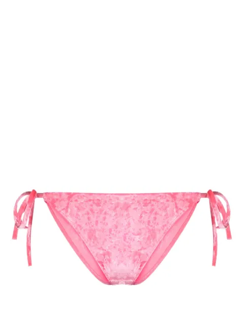 Forte Forte tie-fastening velvet bikini bottoms Pink 12446MYLINGERIE
