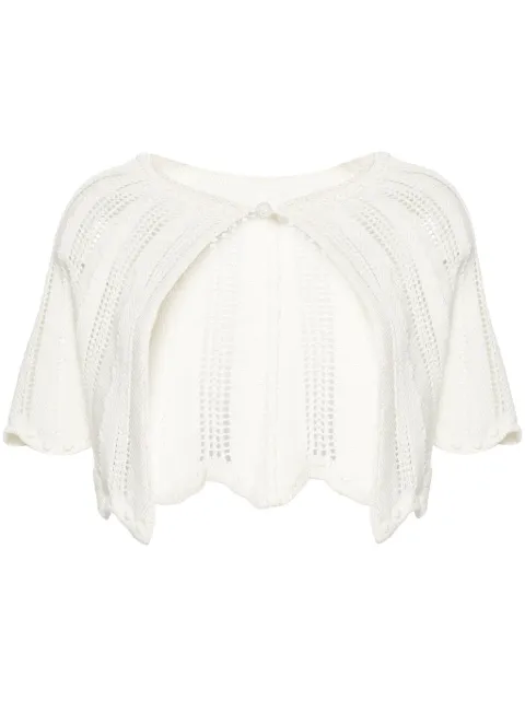 Forte Forte ribbed-knit cotton miniskirt Neutrals 12456MYKNIT