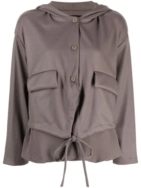 Transit layered hooded jacket Brown CFDTRVV311TAUPE