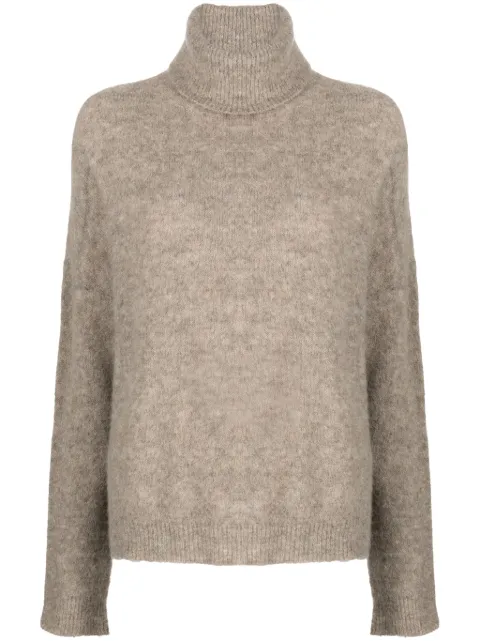 Transit roll-neck drop-shoulder jumper Brown CFDTRV12472SND