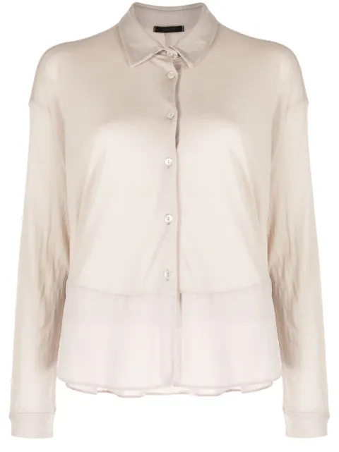 Transit panelled virgin wool-blend top Neutrals CFDTRVK202ICE