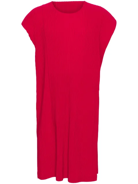 Homme Plissé Issey Miyake Rectangle plissé-effect T-shirt Pink HP46JK281