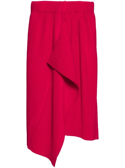 Homme Plissé Issey Miyake plissé skirt Pink HP46JF282