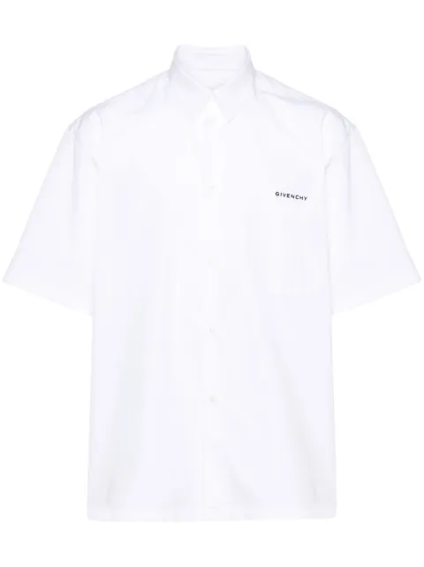 Givenchy logo-print shirt White BM610814M6