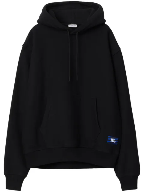 Burberry EKD-appliqué cotton hoodie Black 8081996