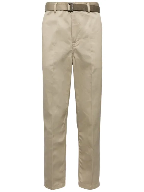 sacai belted chino trousers Neutrals 2403317M