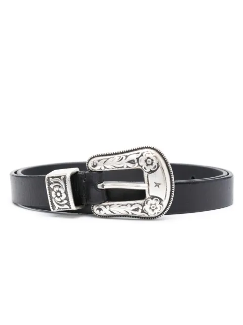 Golden Goose buckle-engraved belt Black GWA00402A000133