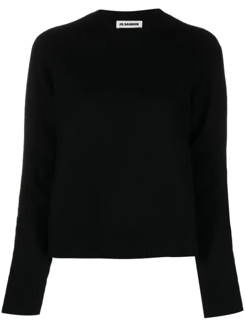 Jil Sander crew-neck wool jumper Black J01GP0103J14603