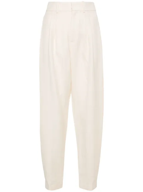 Ralph Lauren Collection high-waisted tapered trousers Neutrals 290933638001