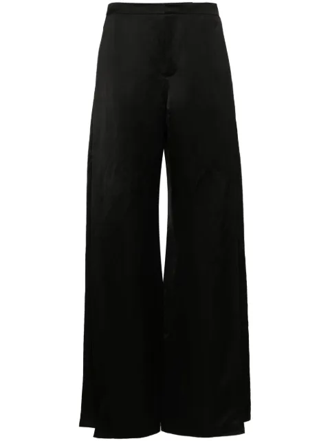 Ralph Lauren Collection satin wide-leg trousers Black 290932068001