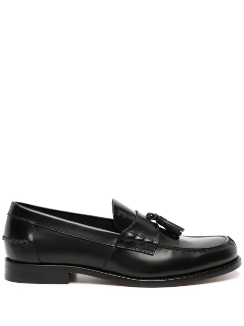 Tod's tassel-embellished leather loafers Black XXM26C0HG30LYG