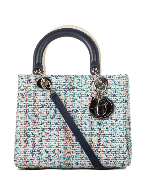 Christian Dior Pre-Owned medium Lady Dior tote bag Blue 02MA1104
