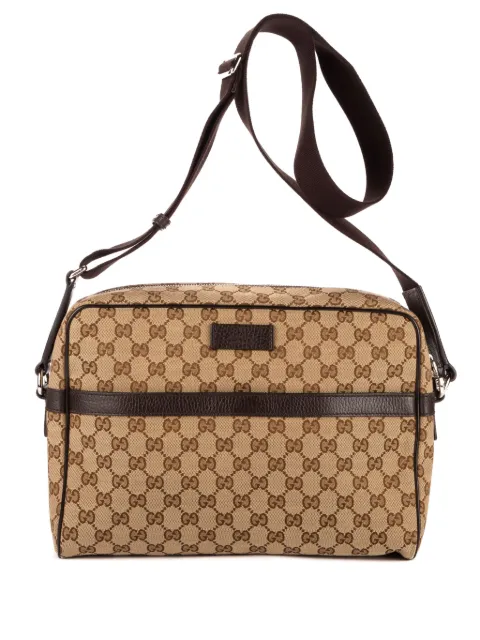 Gucci Pre-Owned GG canvas messenger bag Neutrals 449000000000