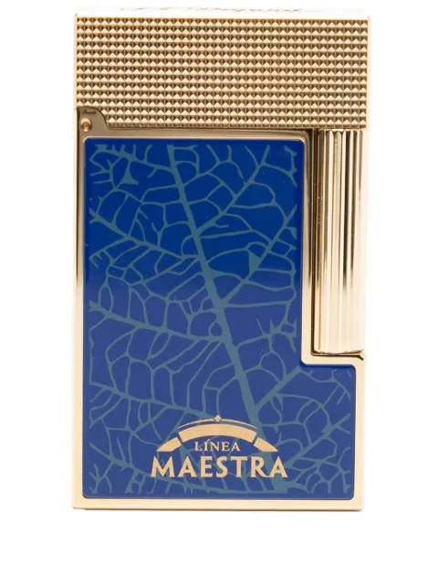 S.T. Dupont x Habanos Partagás enamelled lighter (6cm x 4cm) Blue C16095