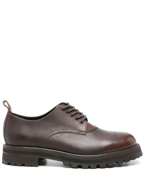 Hender Scheme Commando Blucher leather derby shoes Brown MJRSCMB