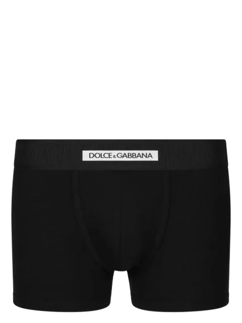 Dolce & Gabbana logo-waistband cotton briefs Black M4F37JOUAIG