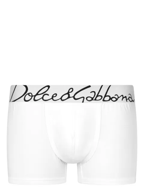 Dolce & Gabbana logo-waistband jersey boxers White M4F34JONP20