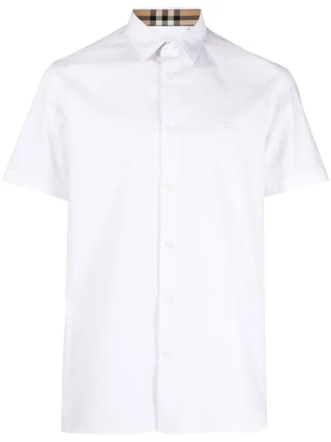 Burberry slim fit stretch cotton shirt White 8079594