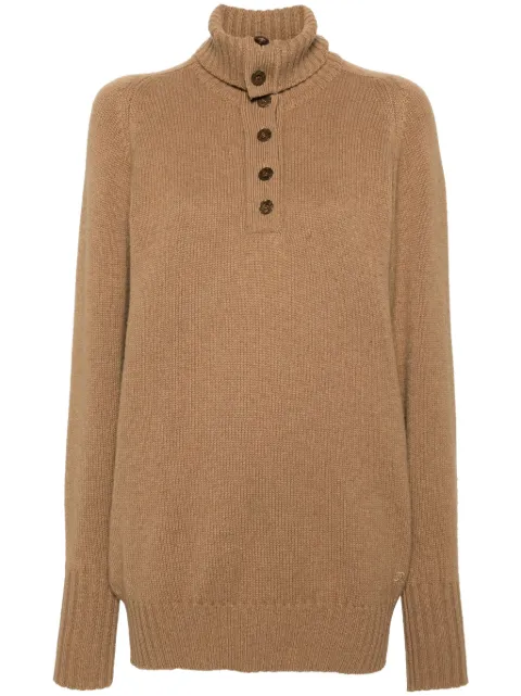 CHANEL Pre-Owned 1990s roll-neck jumper Brown CHA950CM