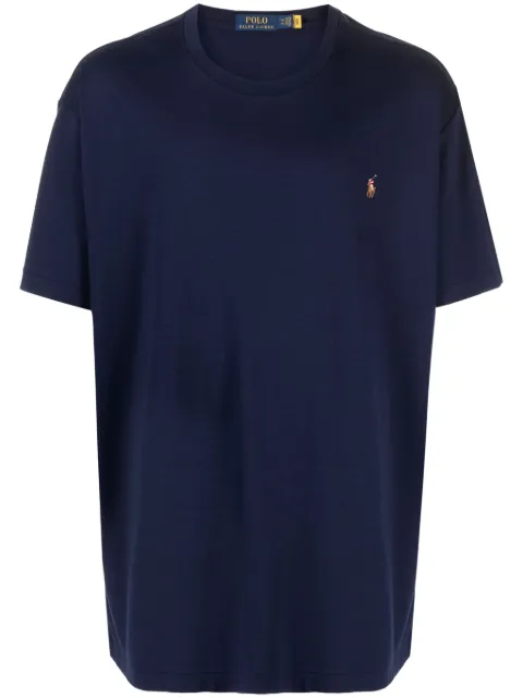 Polo Ralph Lauren logo-embroidered cotton T-shirt Blue 711740727001