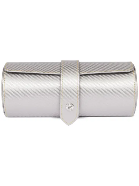 Rapport Carbon three watch roll Silver D353