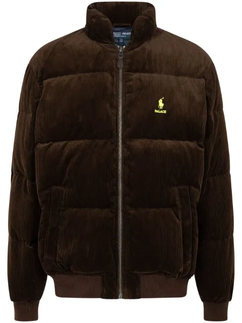 Palace x Ralph Lauren corduroy down jacket Brown SU100119