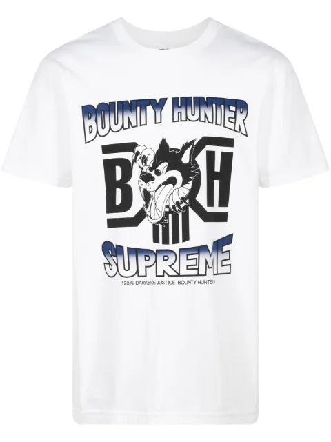 Supreme x Bounty Hunter Wolf T-shirt White SU100114