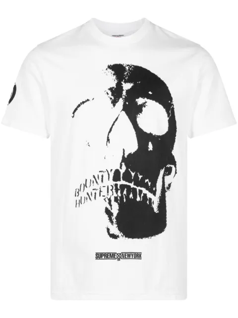 Supreme x Bounty Hunter Skulls T-shirt White SU100111