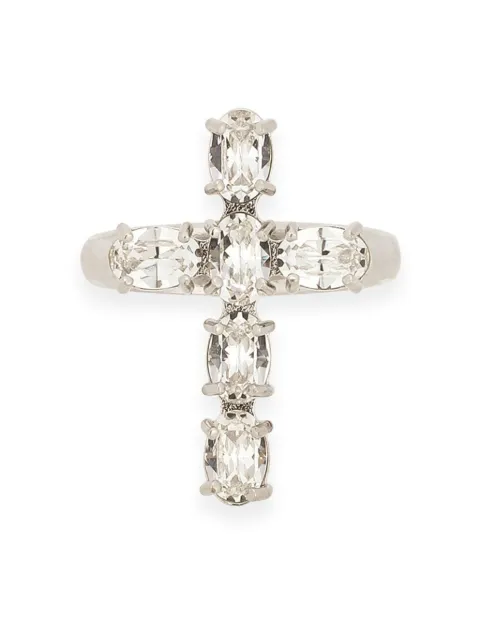 Dolce & Gabbana rhinestone-embellished ring Silver WRQ2D1W1111