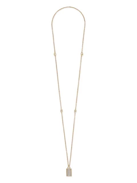 Dolce & Gabbana logo-engraved mixed-metal necklace Gold WNQ3S5W1111