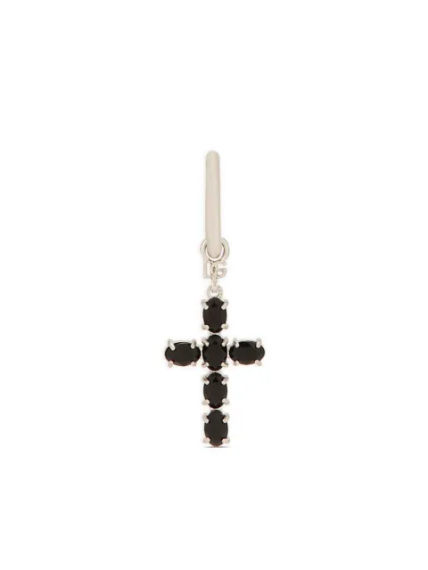Dolce & Gabbana cross-pendant hoop earring Gold WEQ1D5W1111