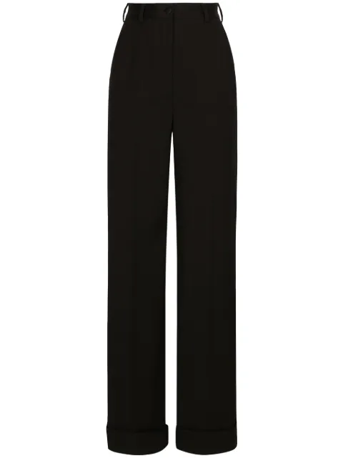 Dolce & Gabbana wide-leg trousers Black FTC32TFU28J