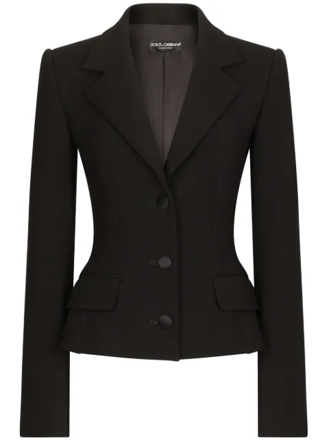 Dolce & Gabbana virgin wool-blend blazer Black F27AWTFUBF1
