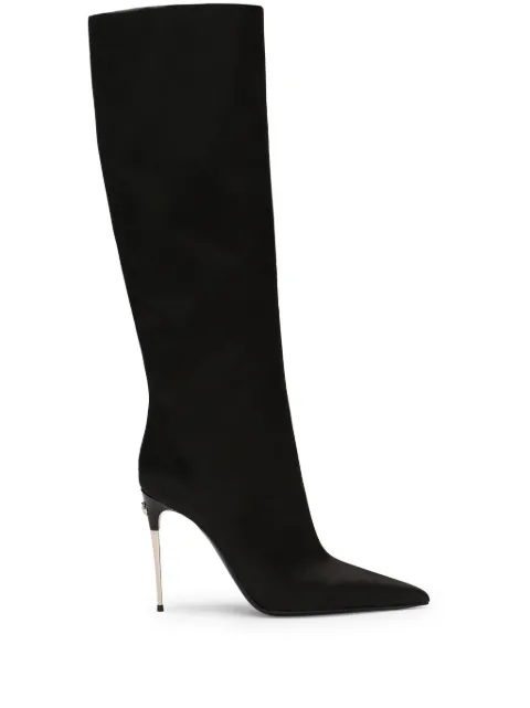 Dolce & Gabbana satin boots Black CU1126A7630