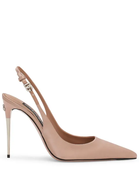 Dolce & Gabbana slingback leather pumps Neutrals CG0776A7630