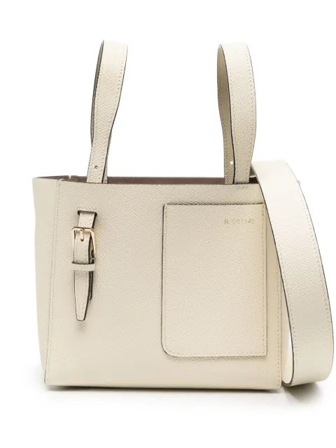 Valextra micro Bucket leather tote bag Neutrals WBSF0090028LOCTFWW