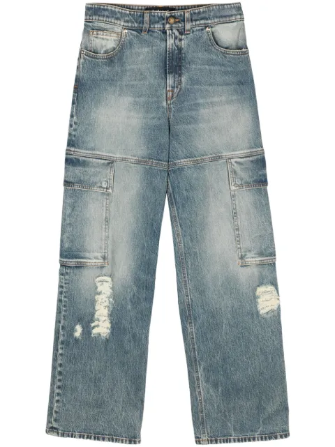 Just Cavalli distressed straight-leg jeans Blue 76PAB5CSDW067