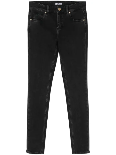 Just Cavalli fringed detail skinny jeans Black 76PAB5K0CDW89