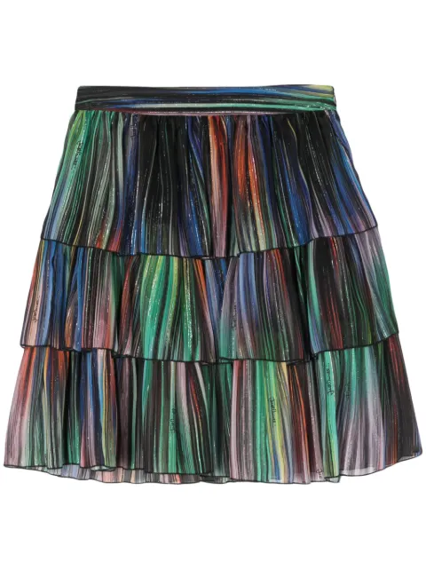 Just Cavalli ruffled striped skirt Blue 76PAE808NS372