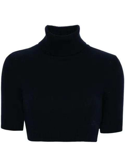 Valentino Garavani VLogo virgin wool top Blue BKC53W8E0