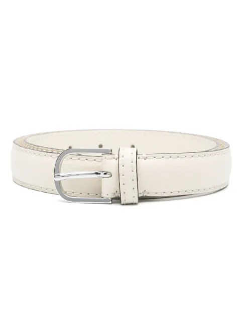 TOTEME Slim leather belt Neutrals 233812613111