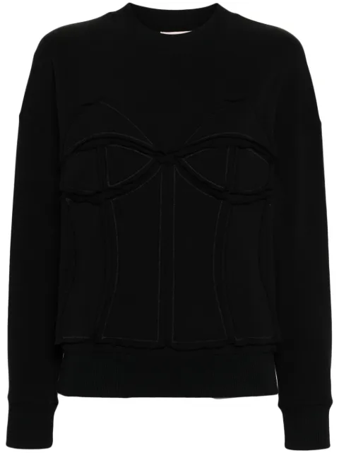 Murmur Deconstructed longsleeved sweatshirt Black MEF23DSDSWT