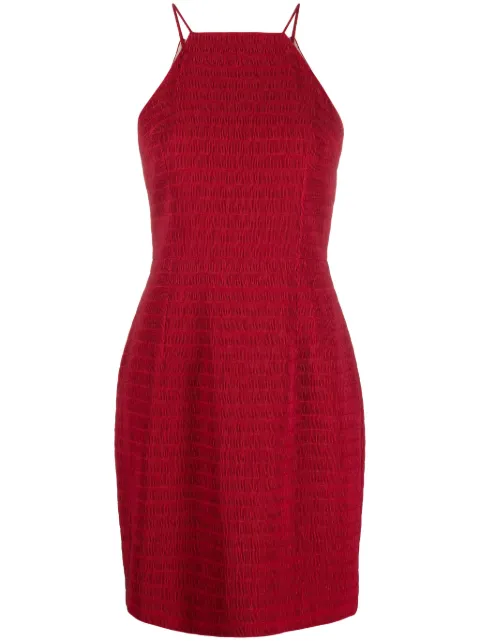 Emilia Wickstead Mylene smocked minidress Red RS24RTW022285