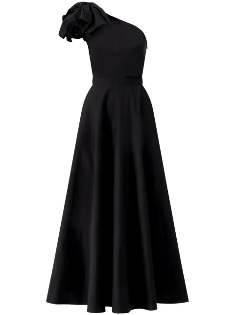 Giambattista Valli one-shoulder bow maxi dress Black 24SSPVCA500340POP