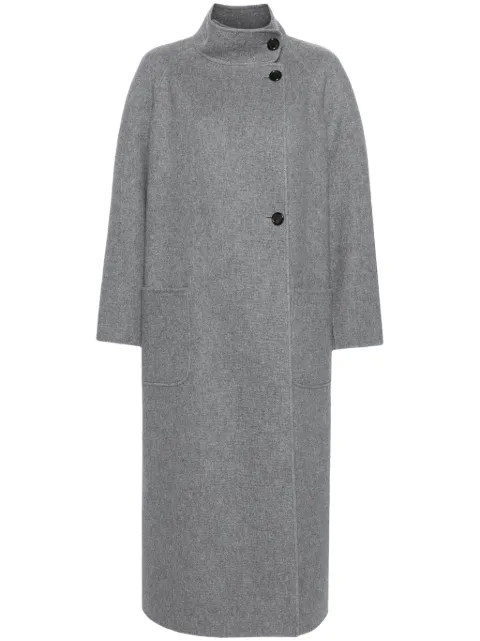 Thom Browne wool-blend maxi coat Grey FOC857SF0656